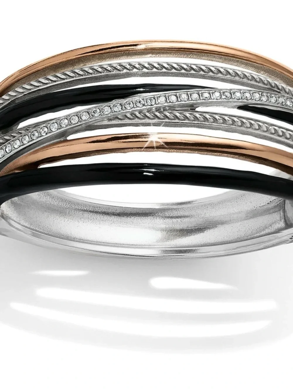 Brighton Neptune's Rings black hinged bangle